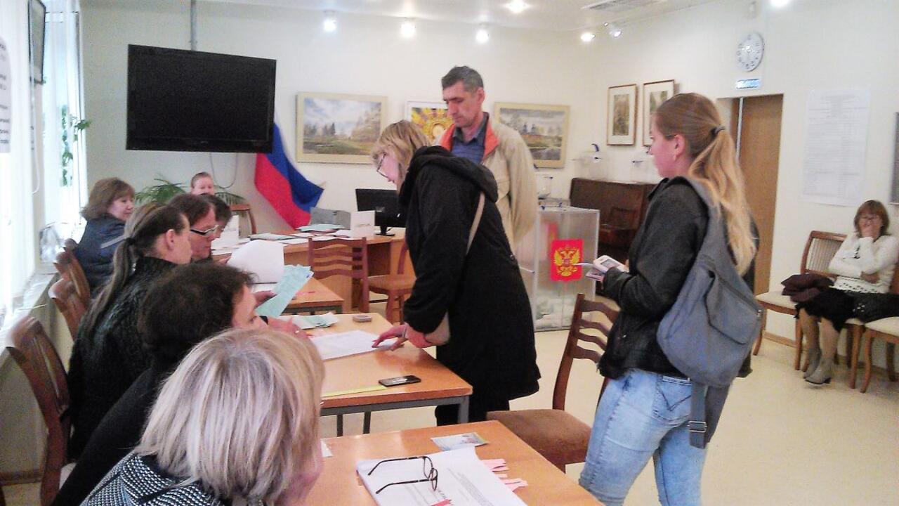 За два часа до окончания выборов проголосовало 16.77 % гатчинцев