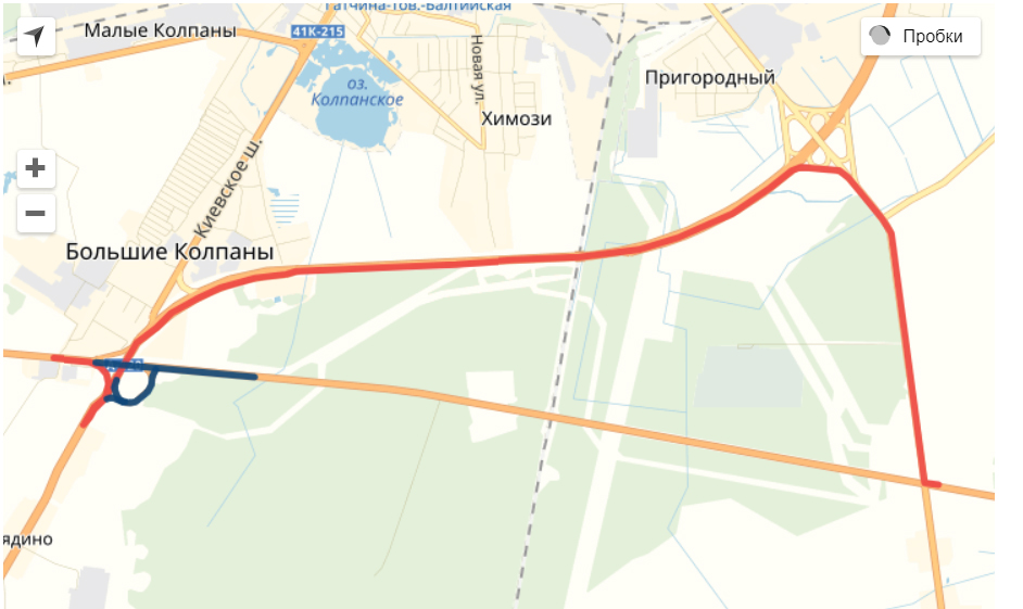 Участок автодороги А-120 в Гатчинском районе будет перекрыт на год