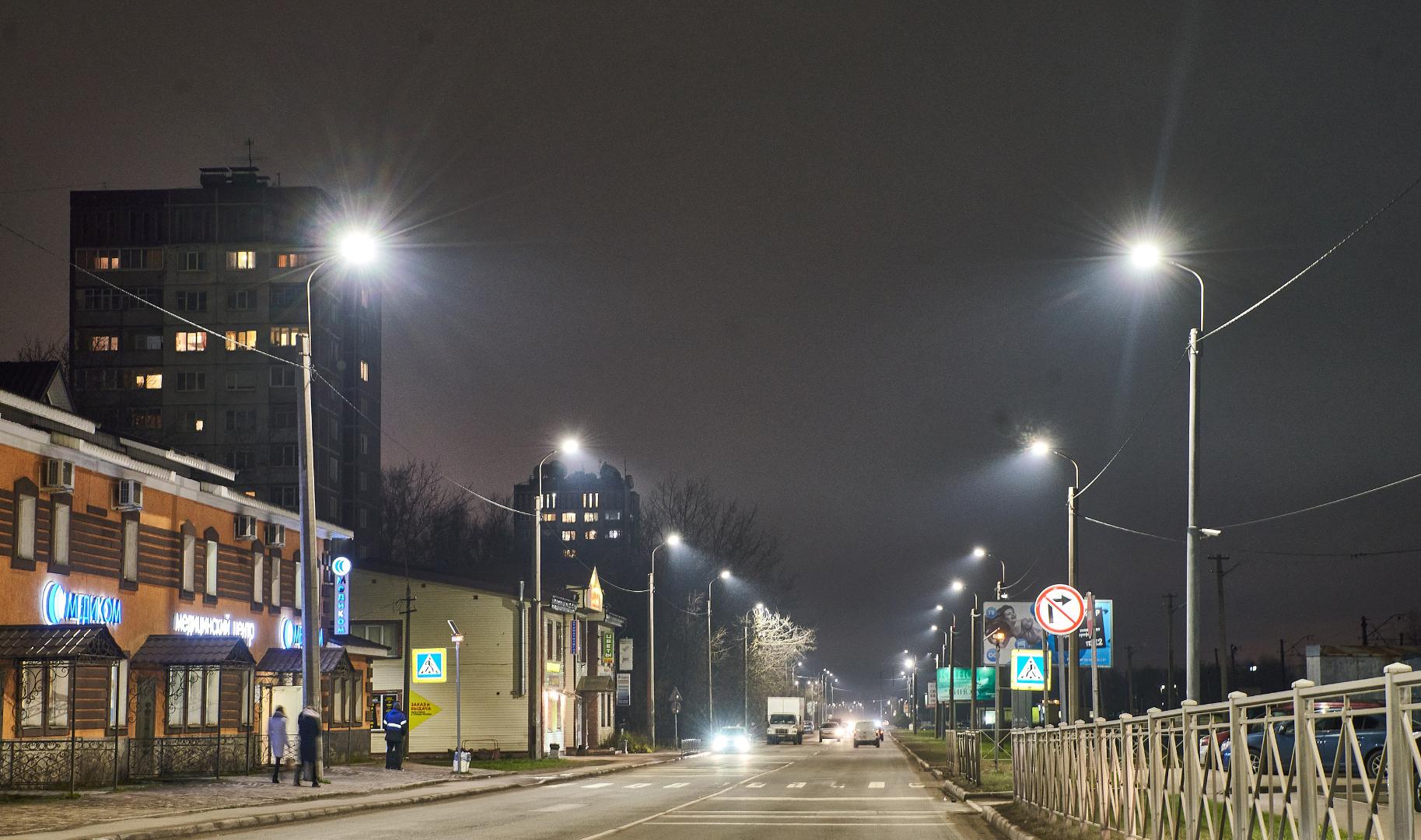 Новое экологичное освещение в Гатчине сократит энергопотребление более чем на 60%
