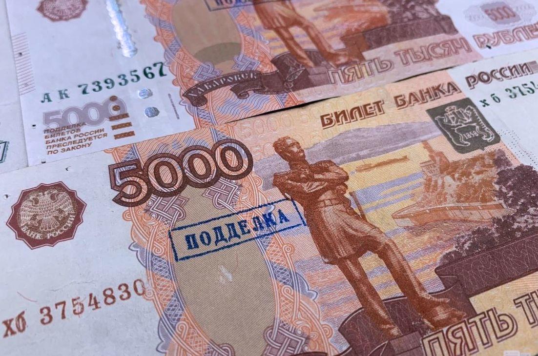 В Ленинградской области в два раза сократилось количество поддельных пятитысячных банкнот