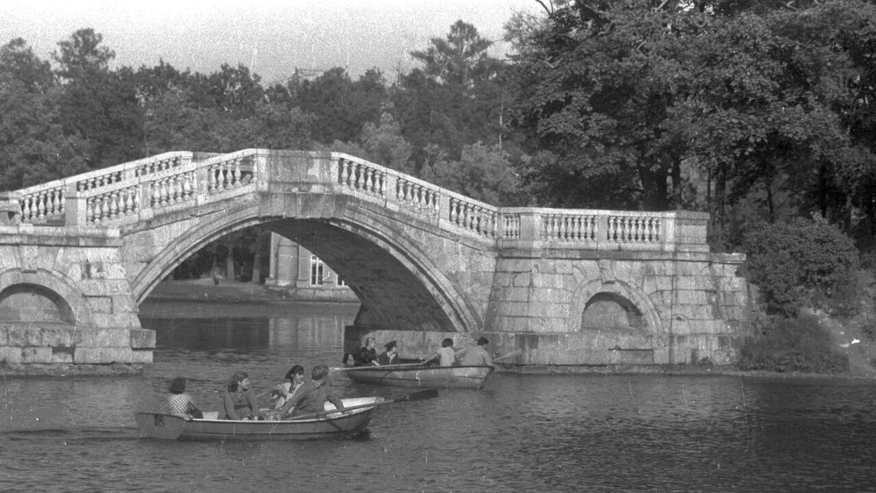 Горбатый мостик в Дворцовом парке