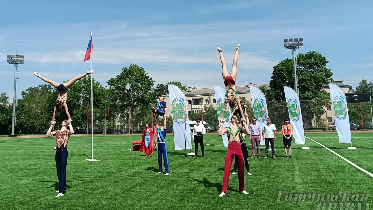 Праздник спорта в Гатчине на стадионе «Спартак»