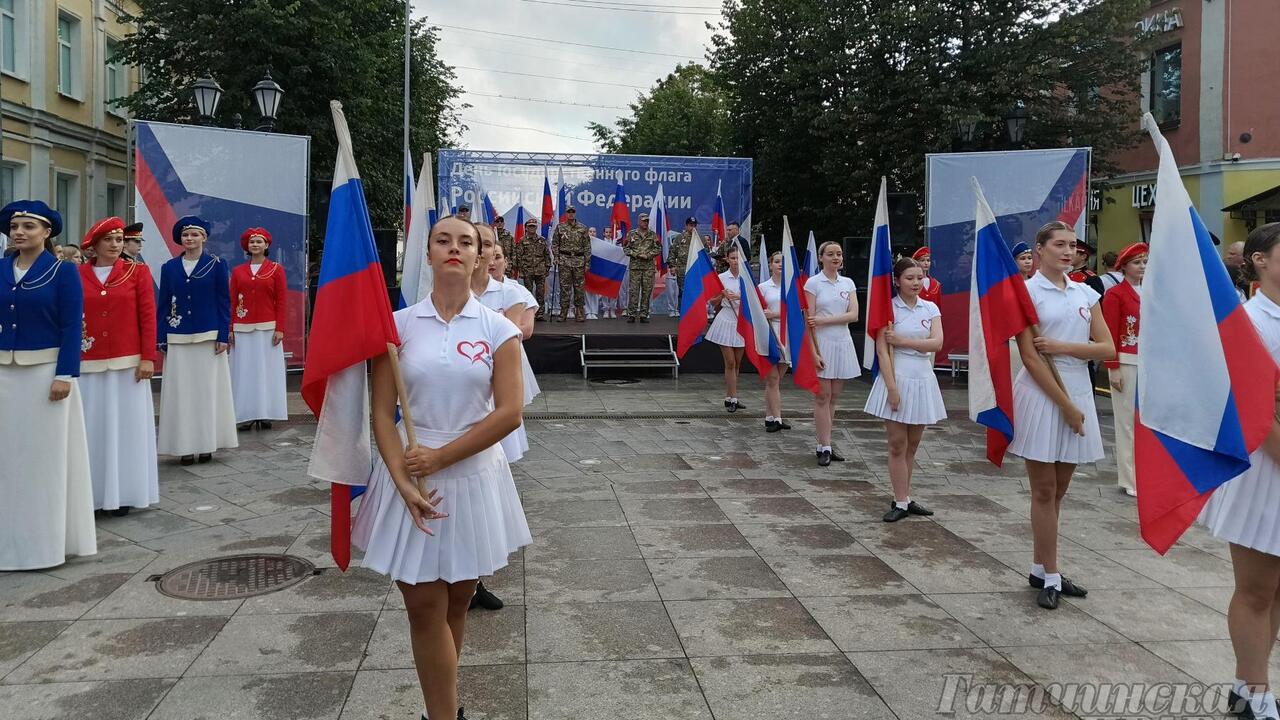 Праздничный концерт в честь Дня флага в Гатчине