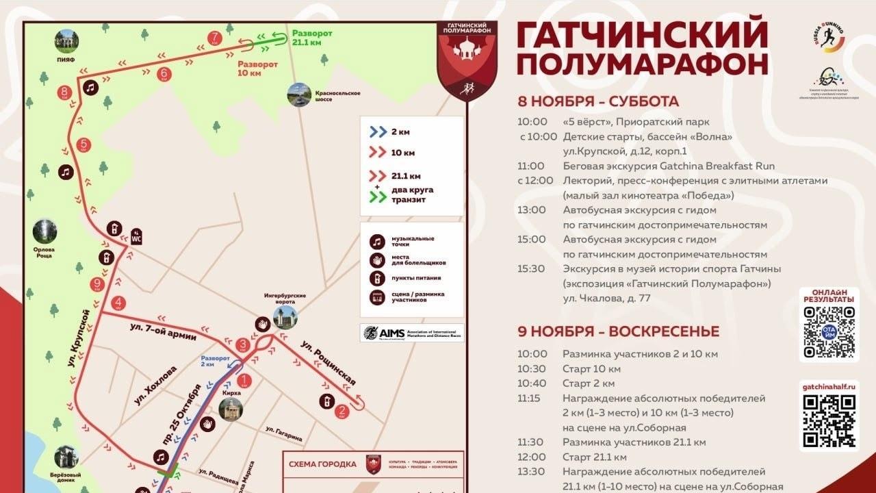 9 ноября в Гатчине ограничат движение автотранспорта