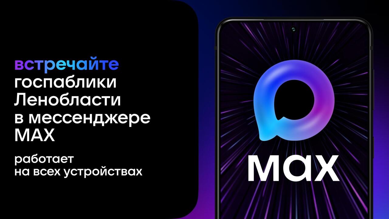 Первые госпаблики Ленинградской области уже зарегистрированы в национальном мессенджере МАХ