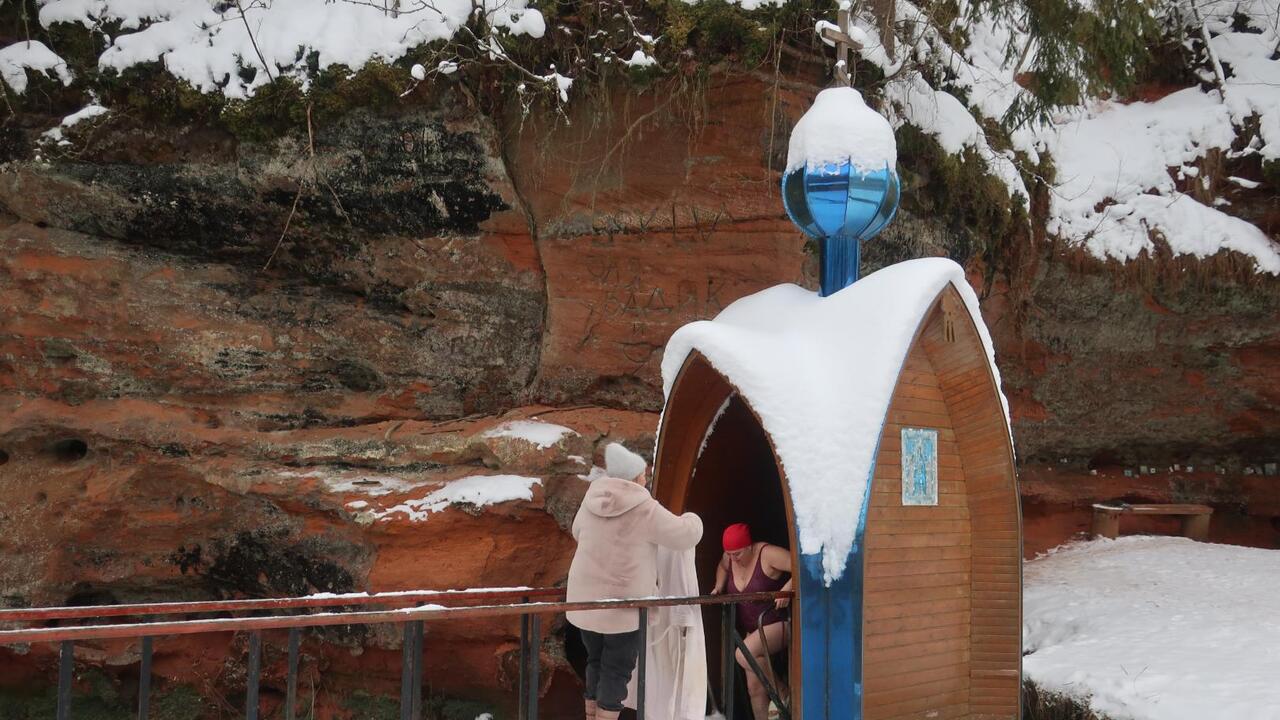 Крещенские купания в селе Рождествено