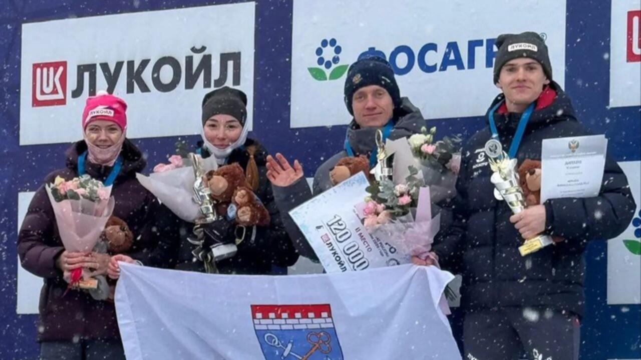 Лыжная сборная Ленинградской области завоевала серебро на Чемпионате России в Южно-Сахалинске