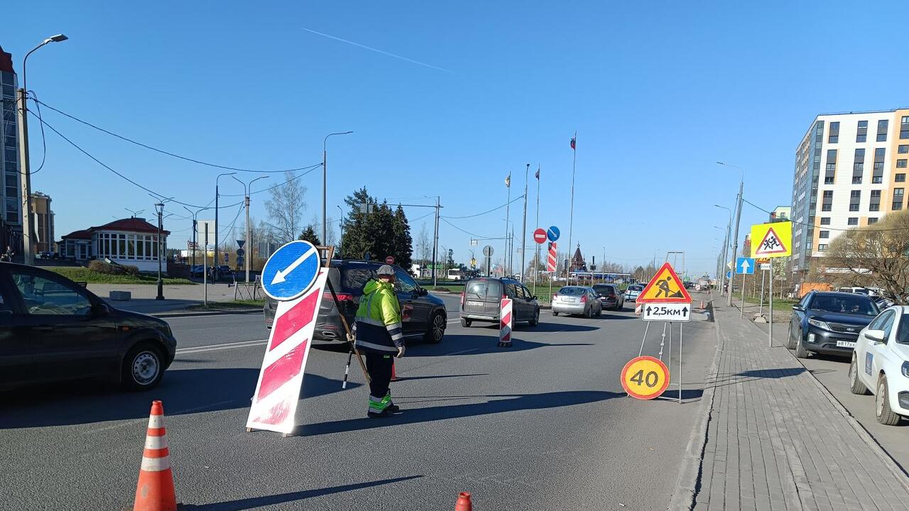 В Гатчине стартовал ремонт дорог