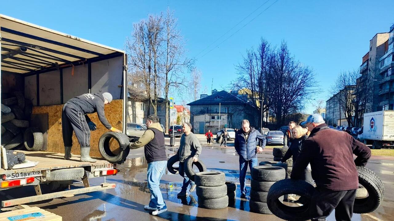 25 и 26 апреля участники проекта «Охота на колёса» соберут шины в Гатчине, Луге и Кингисеппе