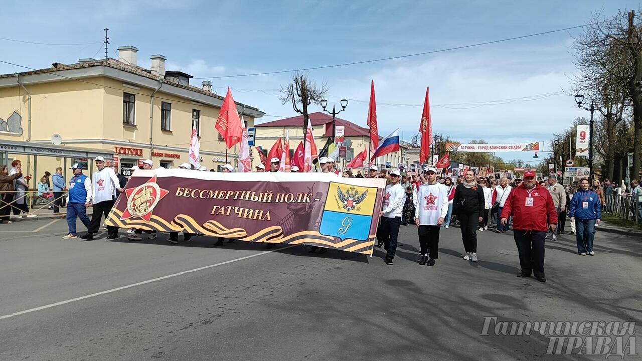 В Гатчине прошло шествие «Бессмертного полка»