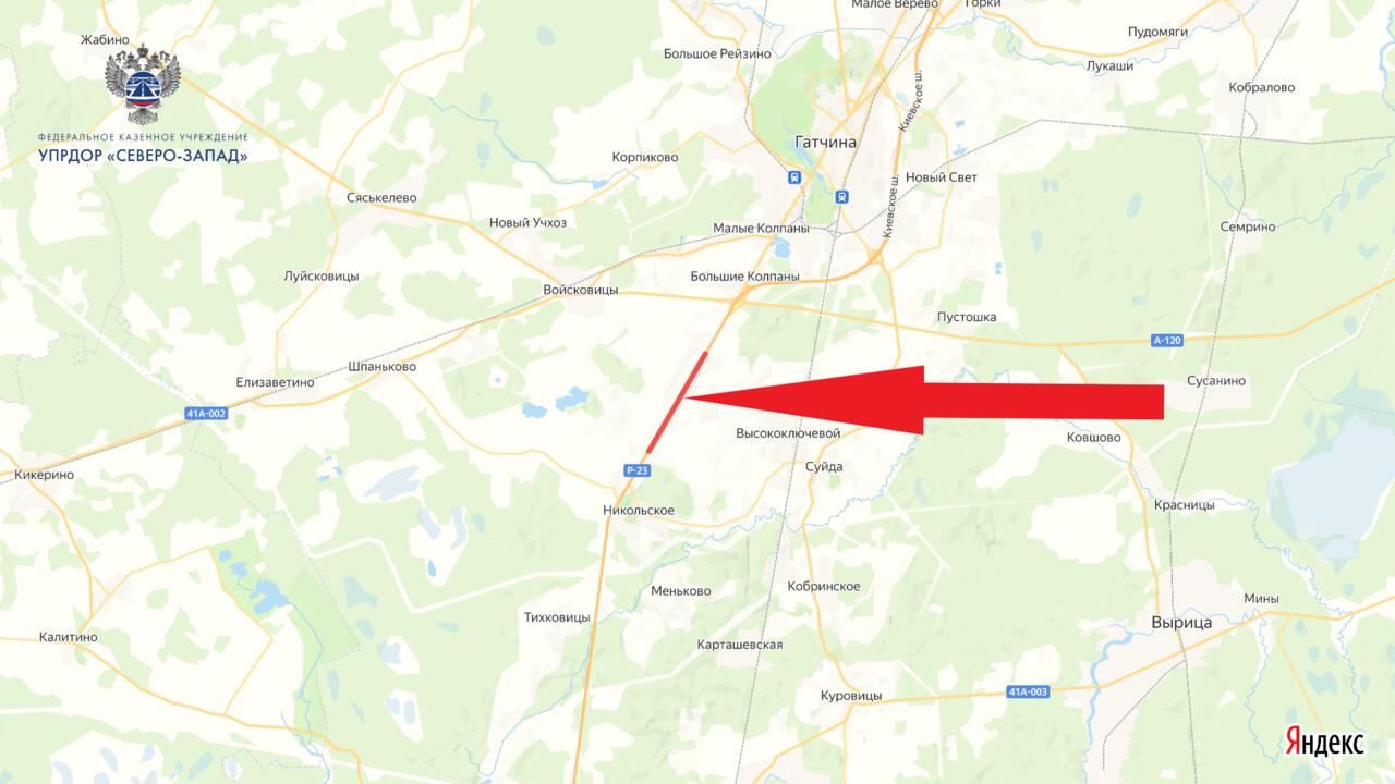 31 августа и 2 сентября на федеральной трассе Р-23 в Ленинградской области введут реверсивное движение