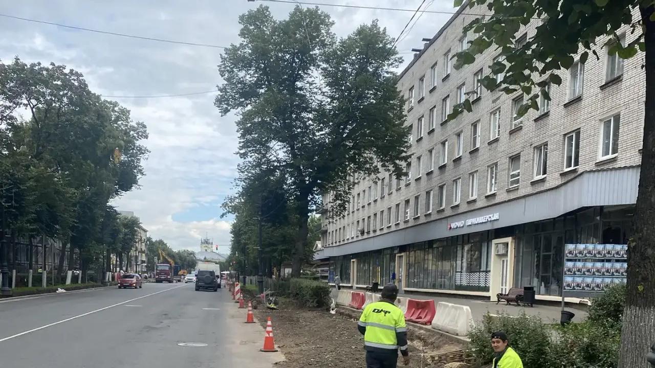 Ремонт проспекта 25 Октября в Гатчине идет по плану