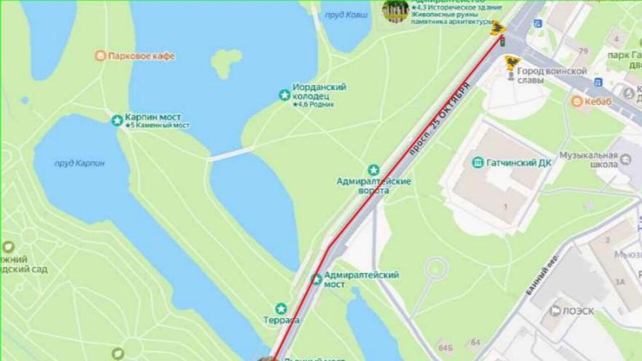 В Гатчине продолжается ремонт проспекта 25 Октября: с 6 октября - новая схема