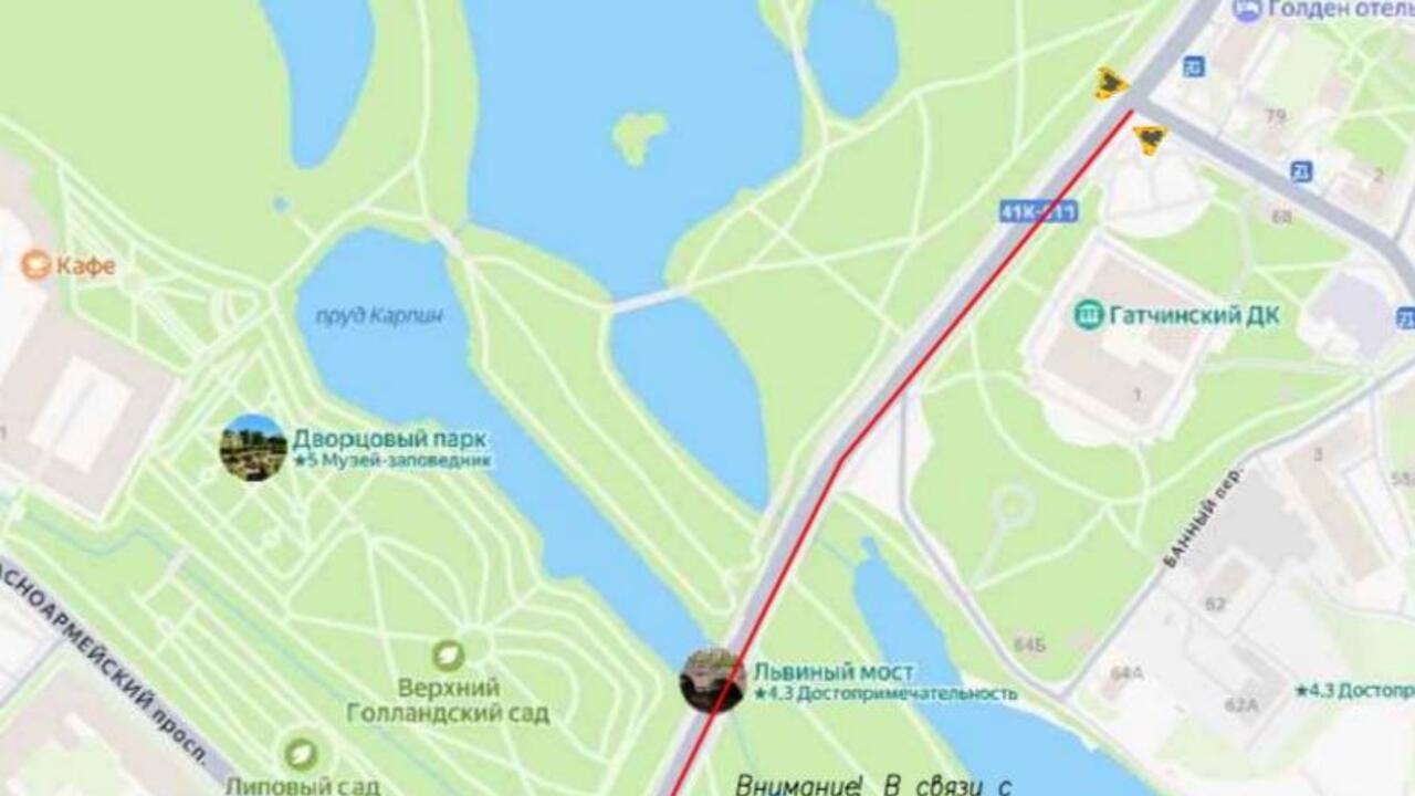 Продолжается ремонт проспекта в Гатчине: с 7 октября - новая схема